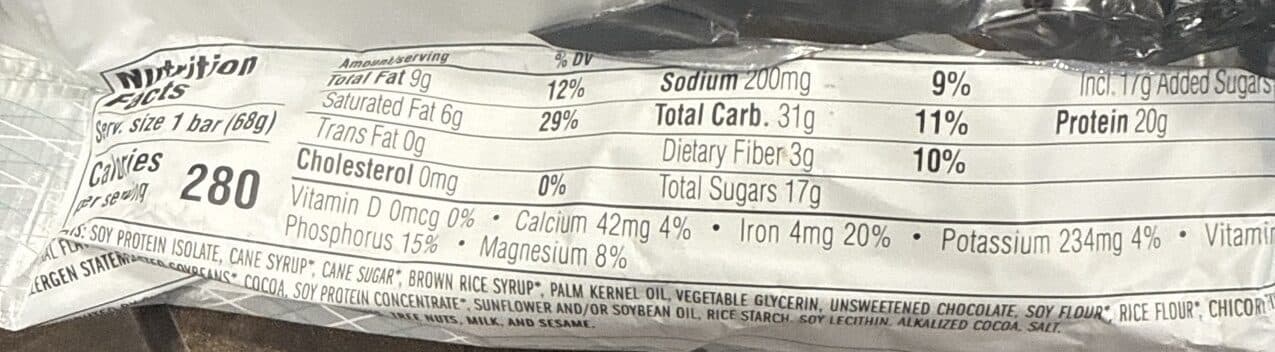 BUILDERS CHOCOLATE MINT PROTEIN BAR packshot