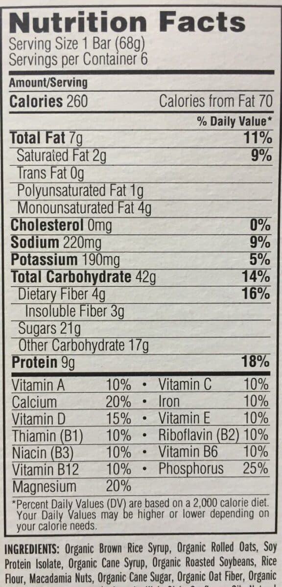 Clif Energy bar white chocolate macadamia nut packshot
