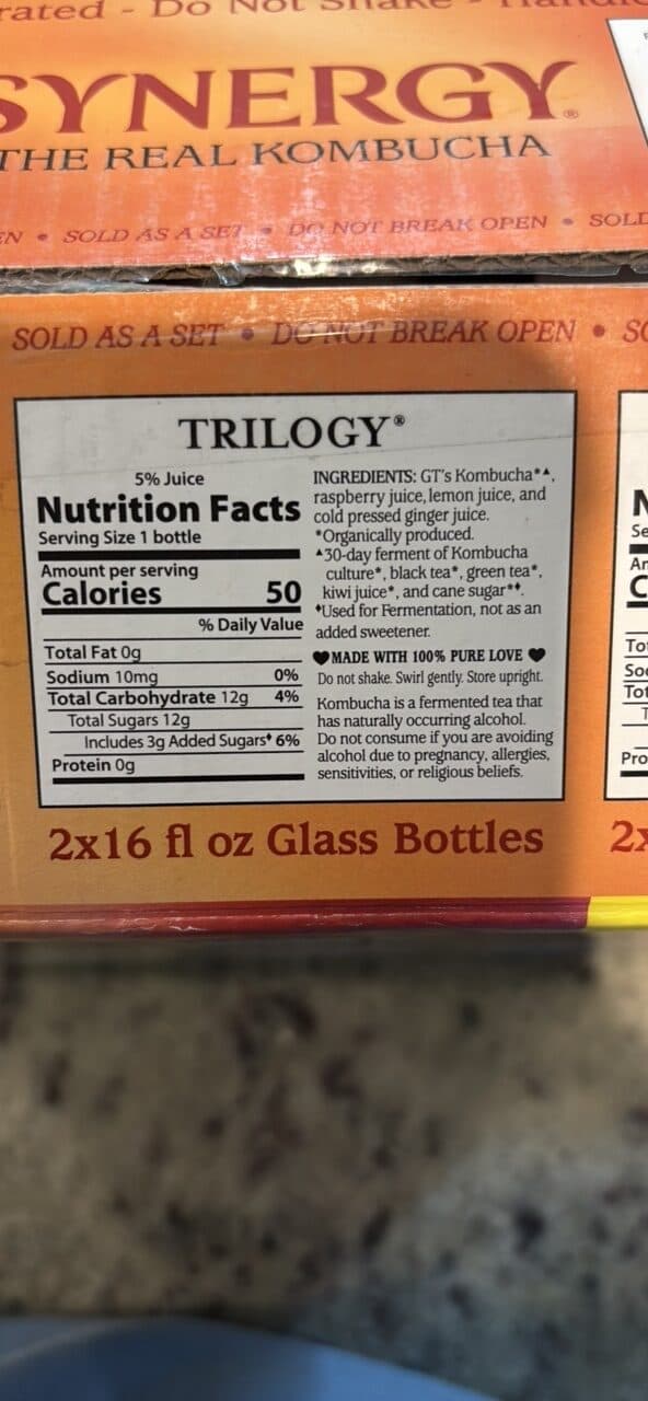 SYNERGY THE REAL KOMBUCHA TRILOGY packshot