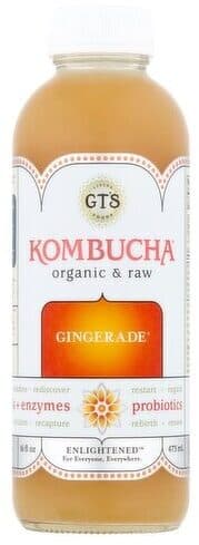 GT's Gingerade Organic & Raw Kombucha packshot