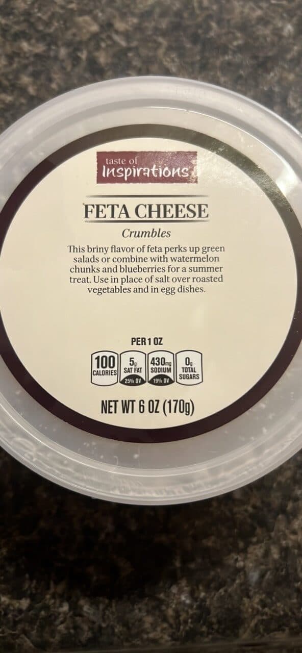 taste of Inspirations FETA CHEESE Crumbles packshot