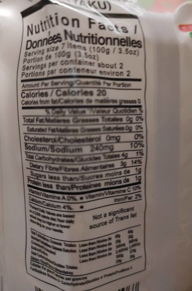 Open Food Facts Vermicelles De Konjac packshot