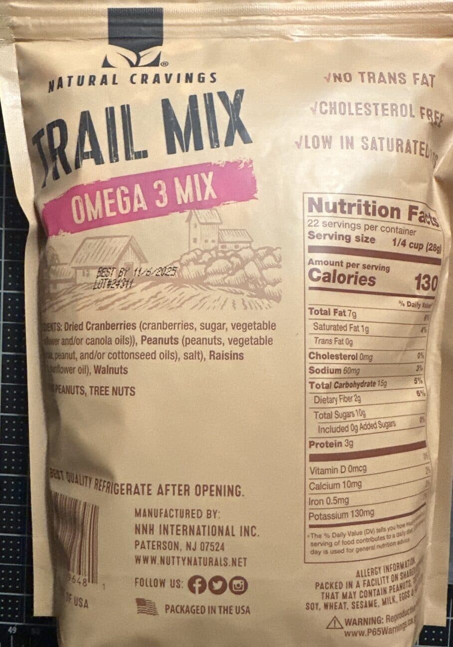 Natural Cravings Trail Mix Omega 3 Mix packshot