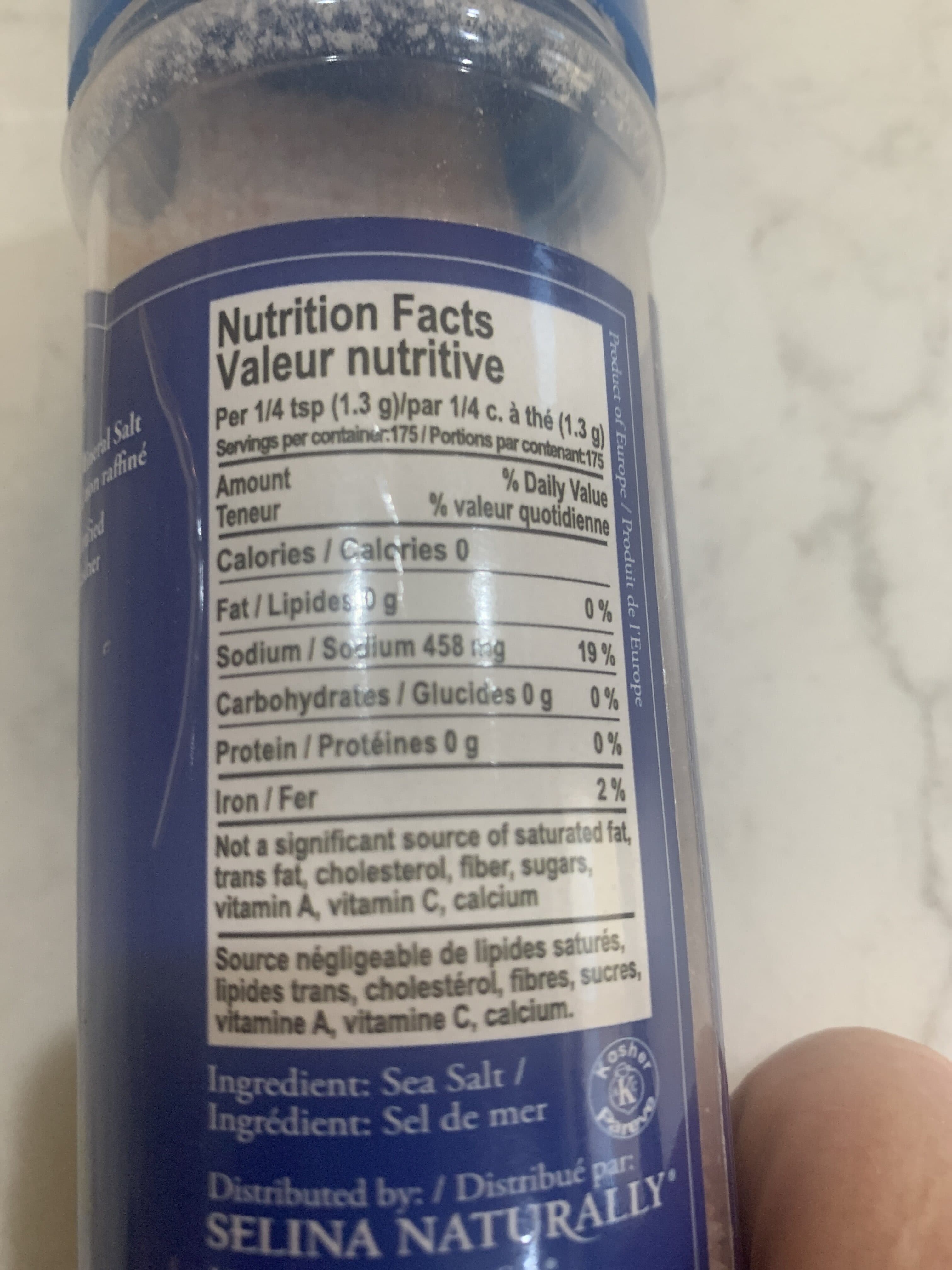 Selina Naturally Fine ground shaker packshot