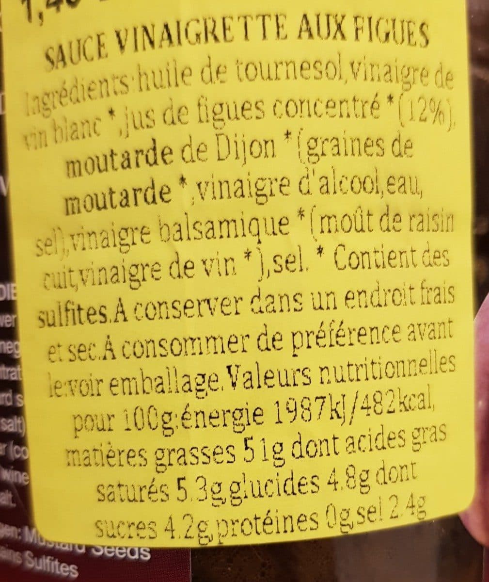 Cucina & Amore Vinaigrette figue packshot