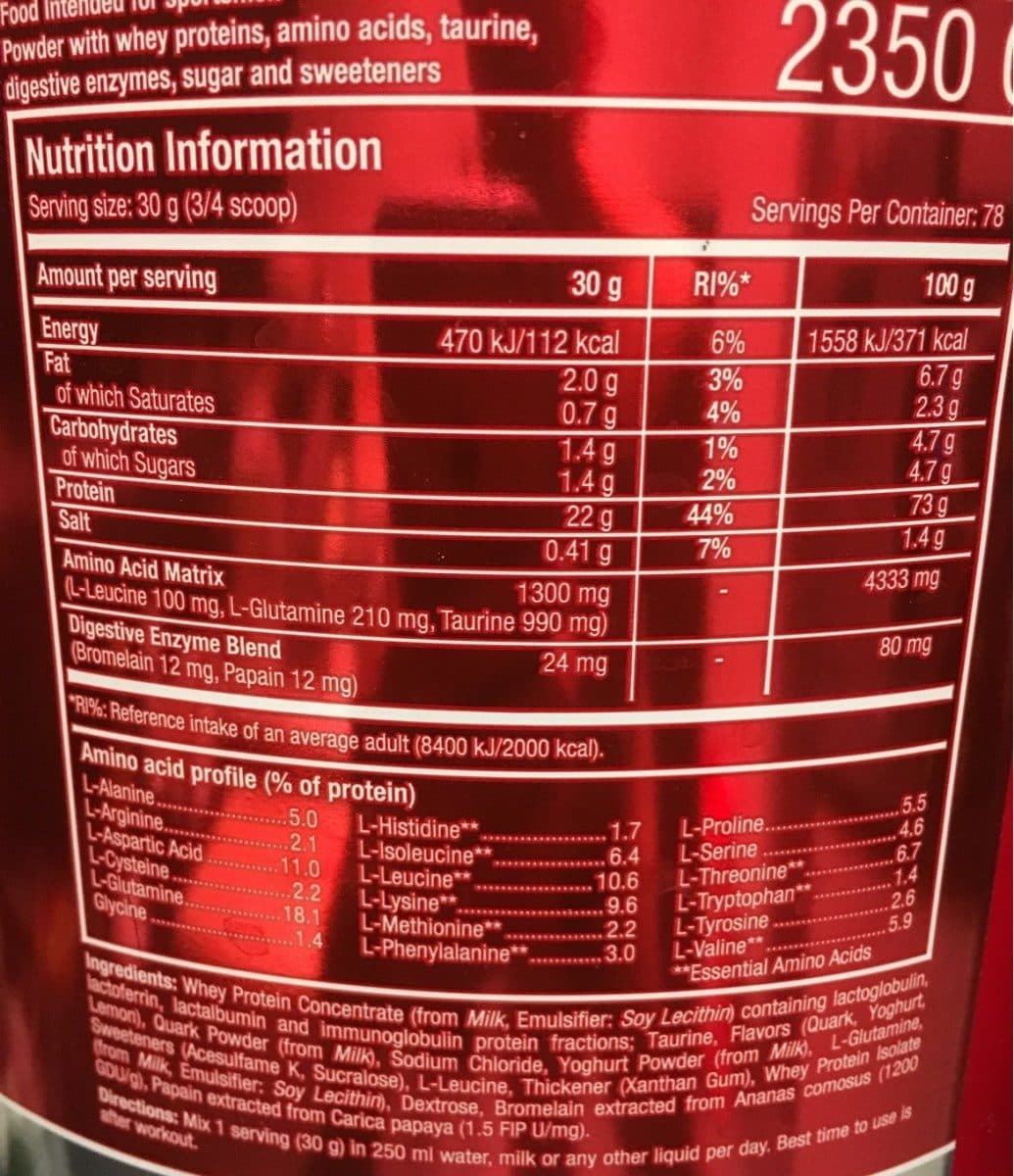 Scitec nutrition 100% Whey Professional SCITEC NUTRITION packshot