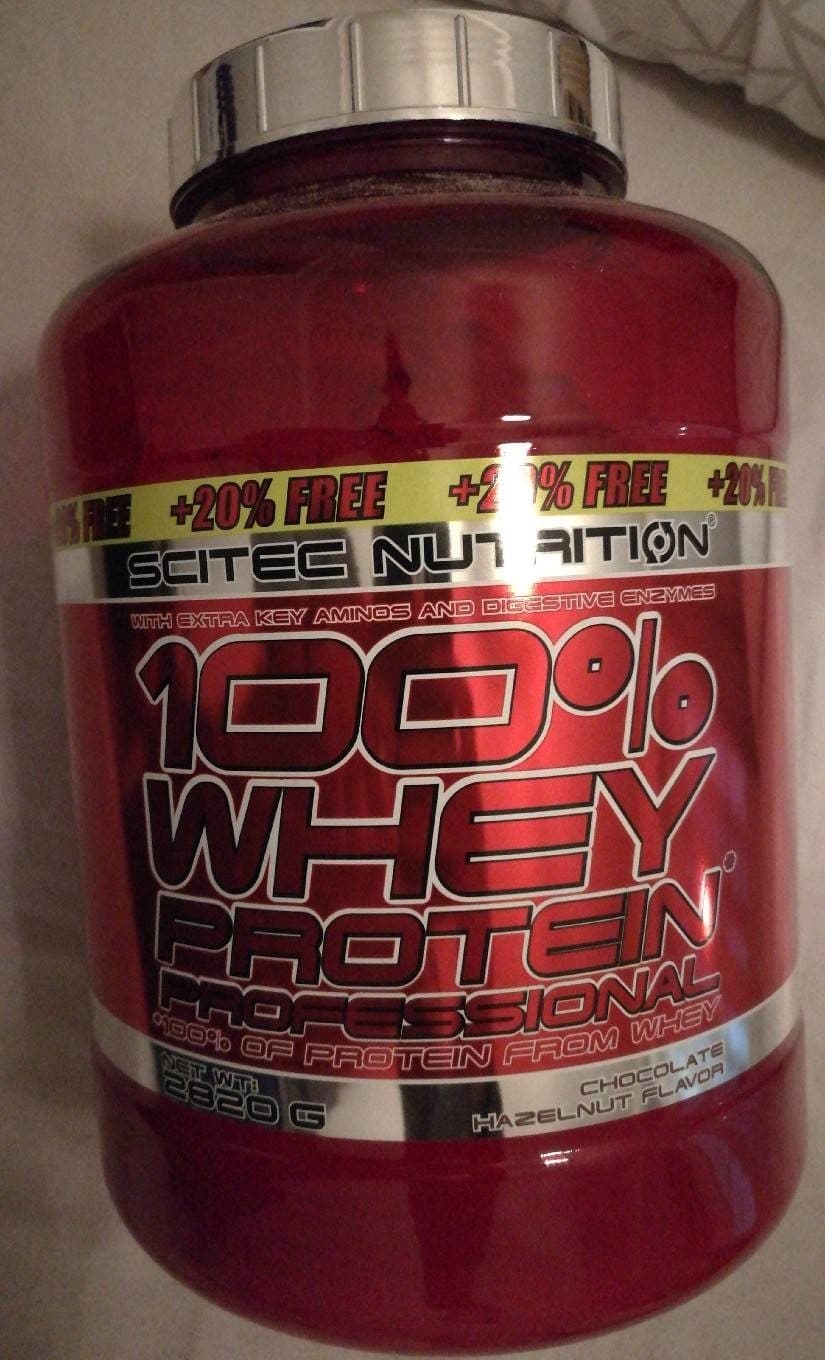 Scitec Nutrition 100% whey protein professional packshot