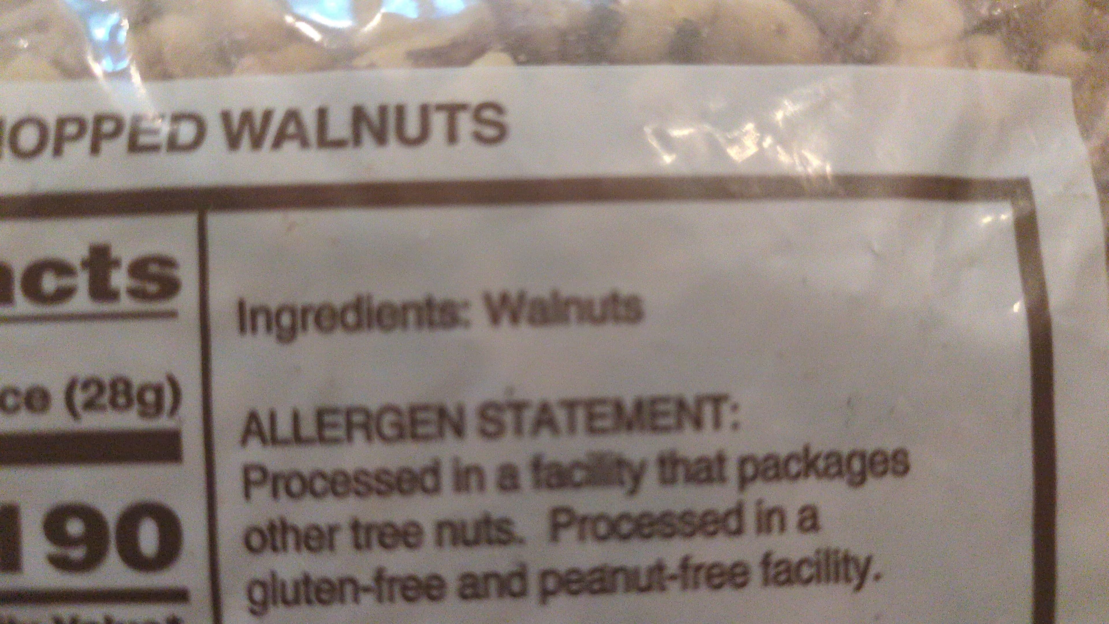 Poindexter Nut Company Poindexter nut company, california grown chopped walnuts packshot