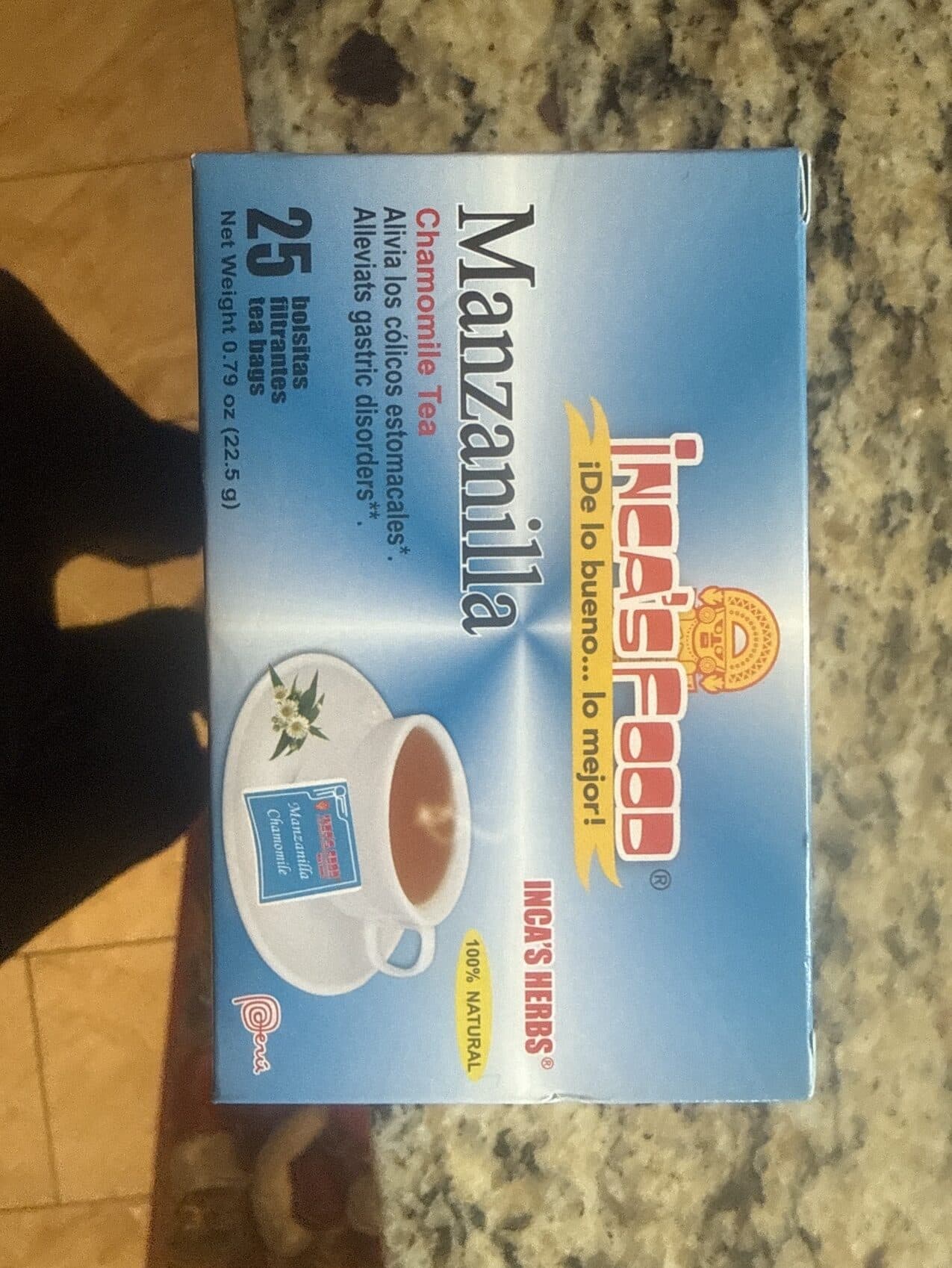 Inca's Herbs Chamomile Tea Bags packshot