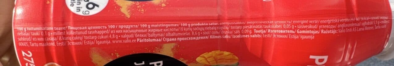 Valio Proteiinijogurtijook Troopiline packshot