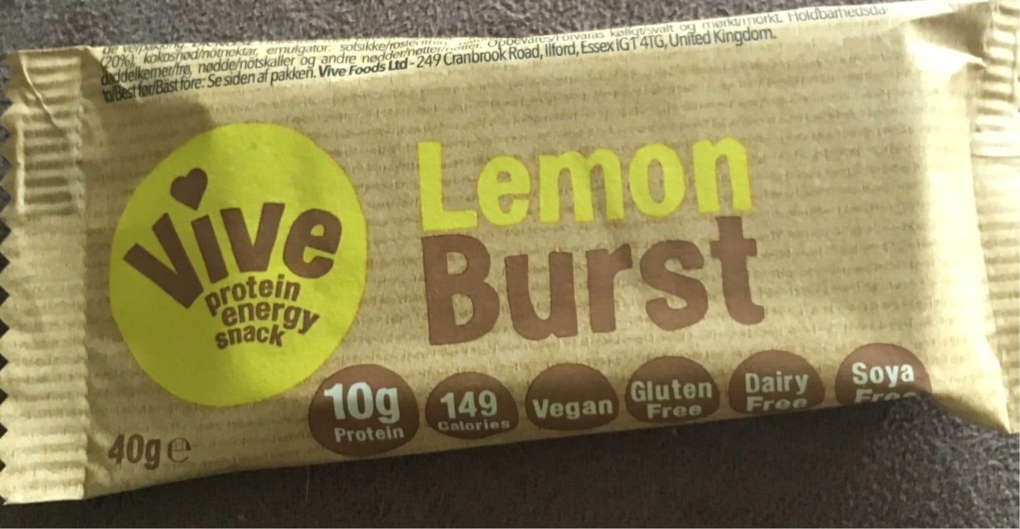 Vive Vive citron protein energy snack packshot