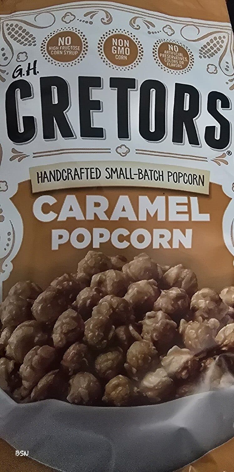 G.H. Cretors Caramel Flavoured Popcorn packshot