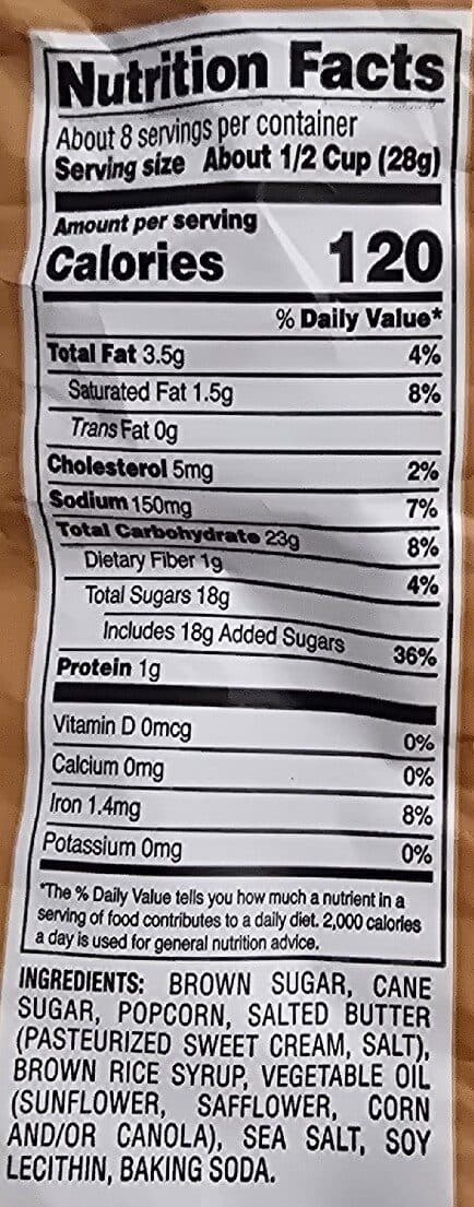 G.H. Cretors Caramel Flavoured Popcorn packshot