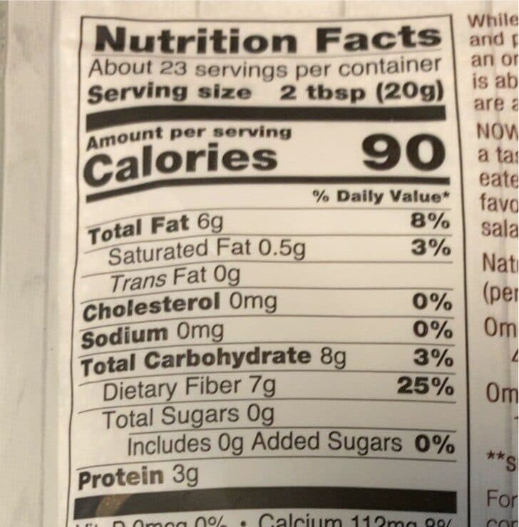 NOW® Real Food Organic White Chia Seeds packshot