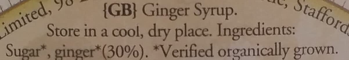 The Ginger Party SIROP DE GINGEMBRE packshot