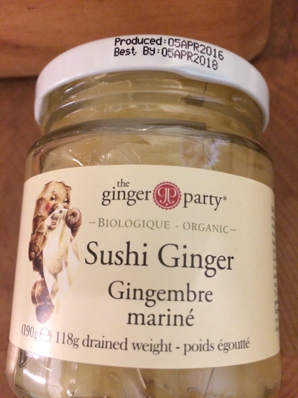 The Ginger Party Gingembre mariné packshot