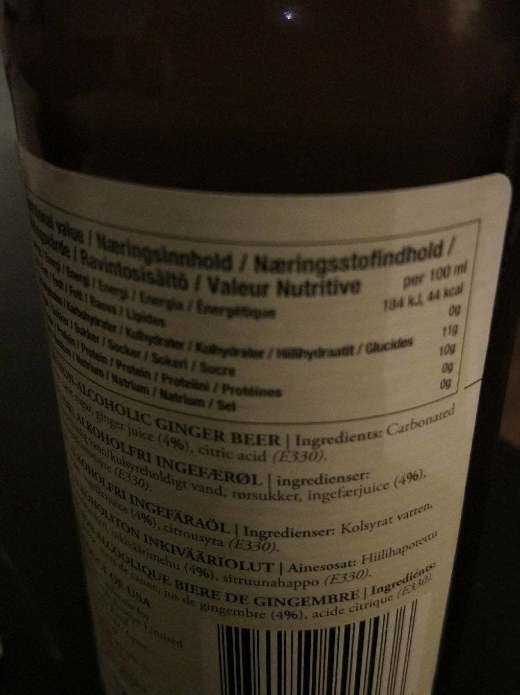 The co operative Inkivääriolut, Bottoms Up! packshot