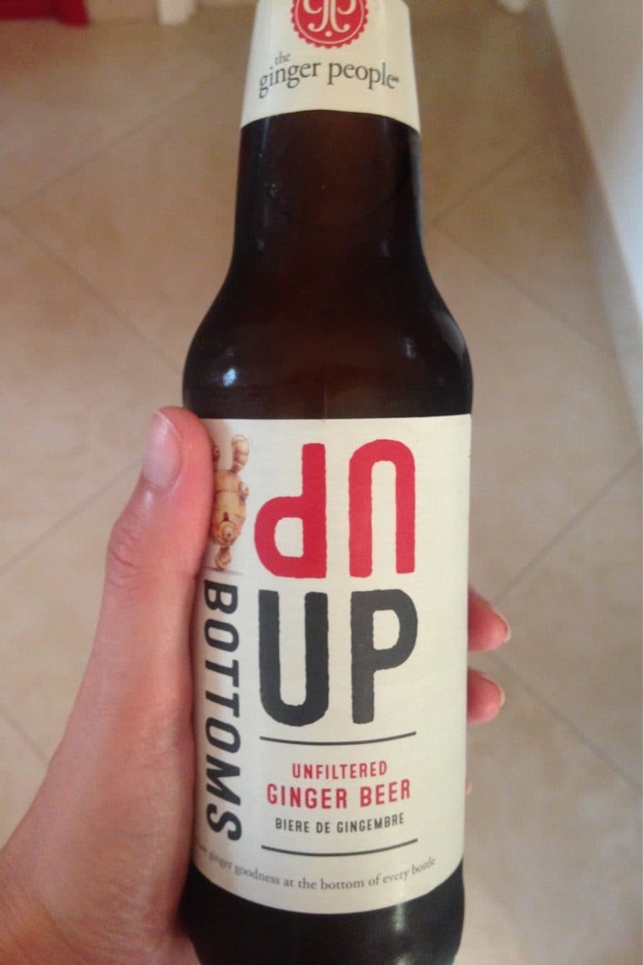 The Ginger People Up bottoms ginger beer packshot