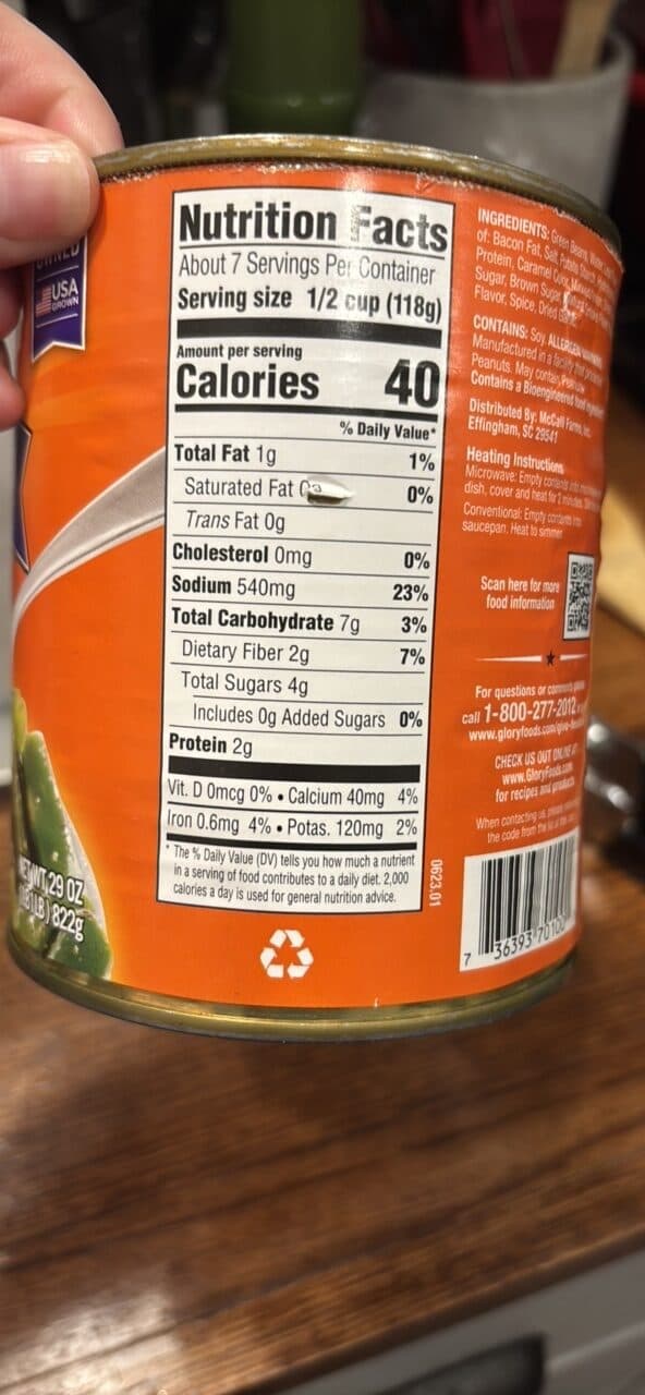 Glory Foods Green Beans packshot