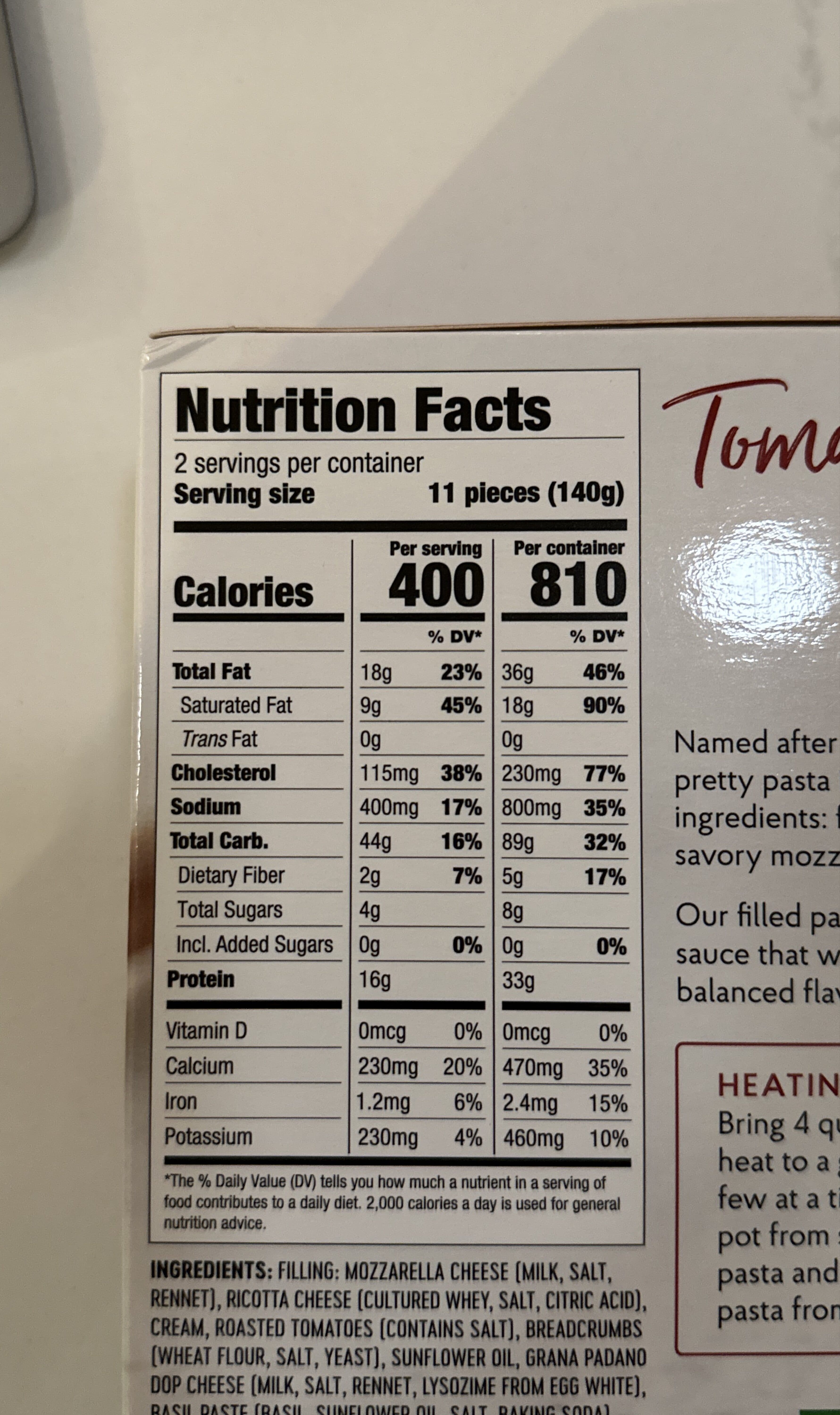 The fresh market Tomato mozzarella &basil packshot