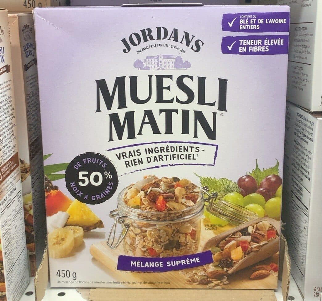 Jordans Céréales Supreme Muesli packshot
