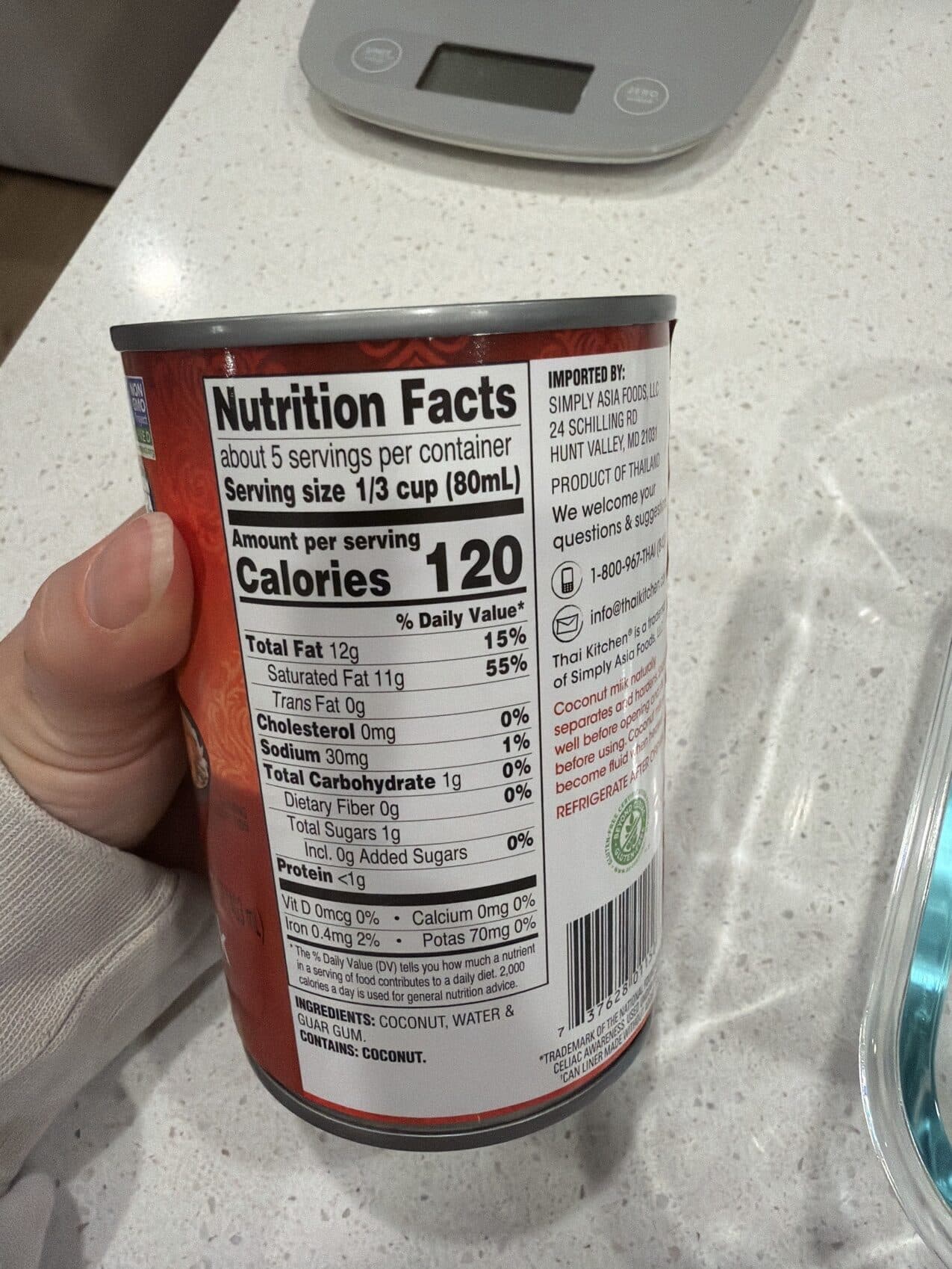 THAI KITCHEN coconut milk unsweetened packshot