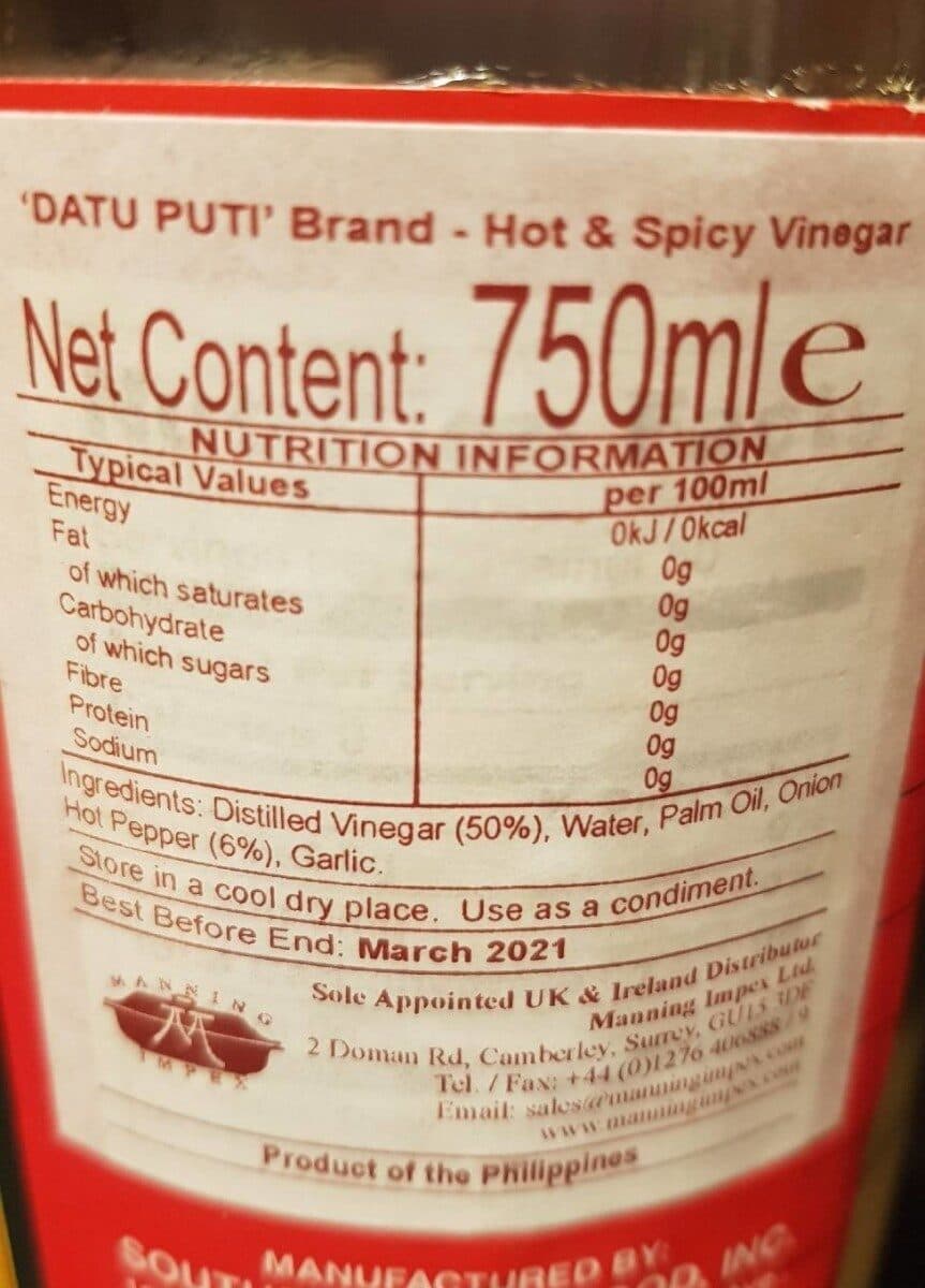 Enriton Natural Foods Inc. Sukang Maasim White Vinegar packshot