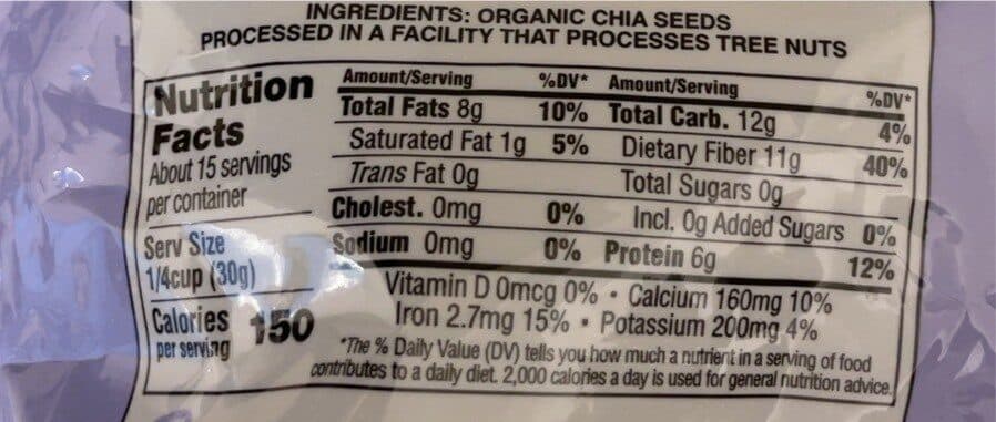 International Harvest Black Chia Seeds packshot