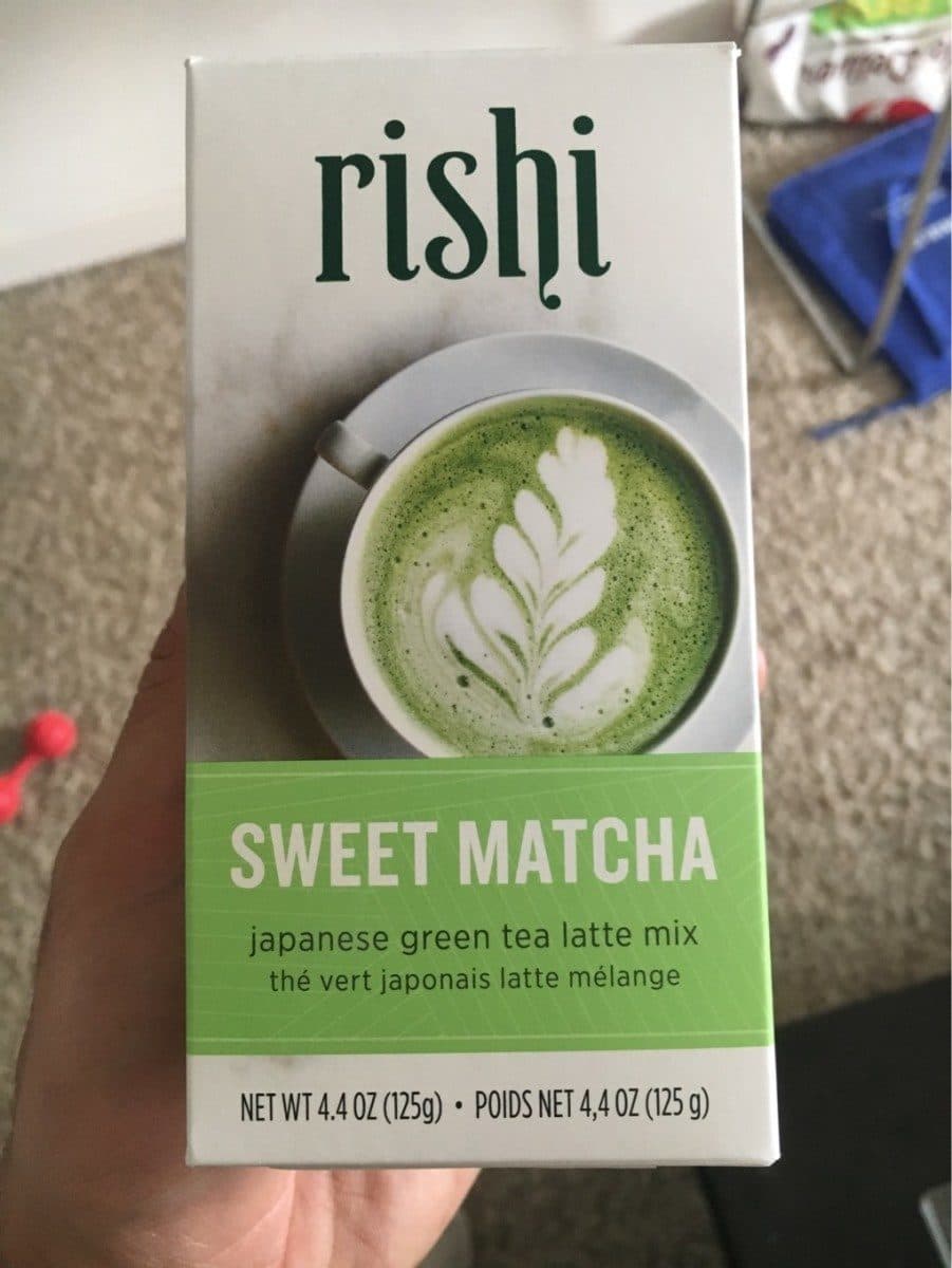 Rishi Rishi, sweet matcha japanese green tea latte mix packshot