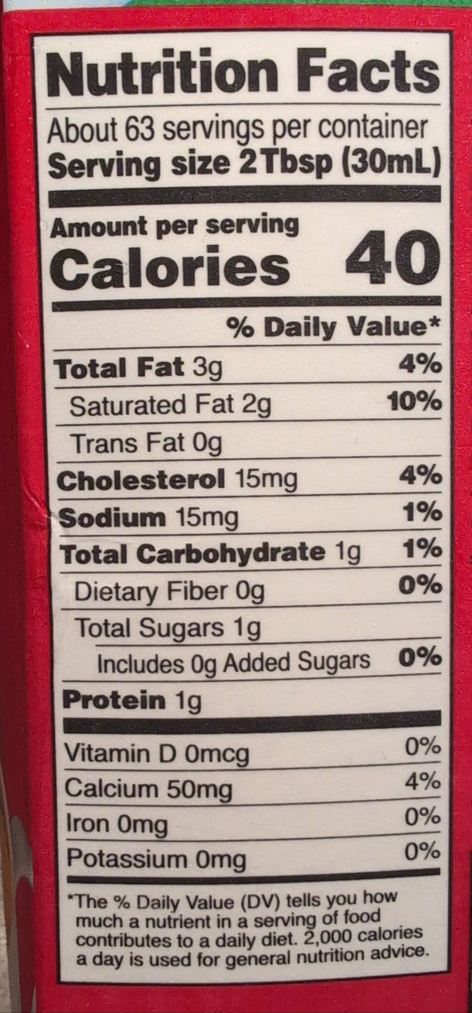 Wwf Operating Company Half and half ultra-pasteurized packshot