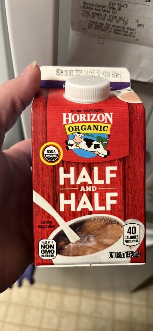 Horizon Organic Half and Half packshot