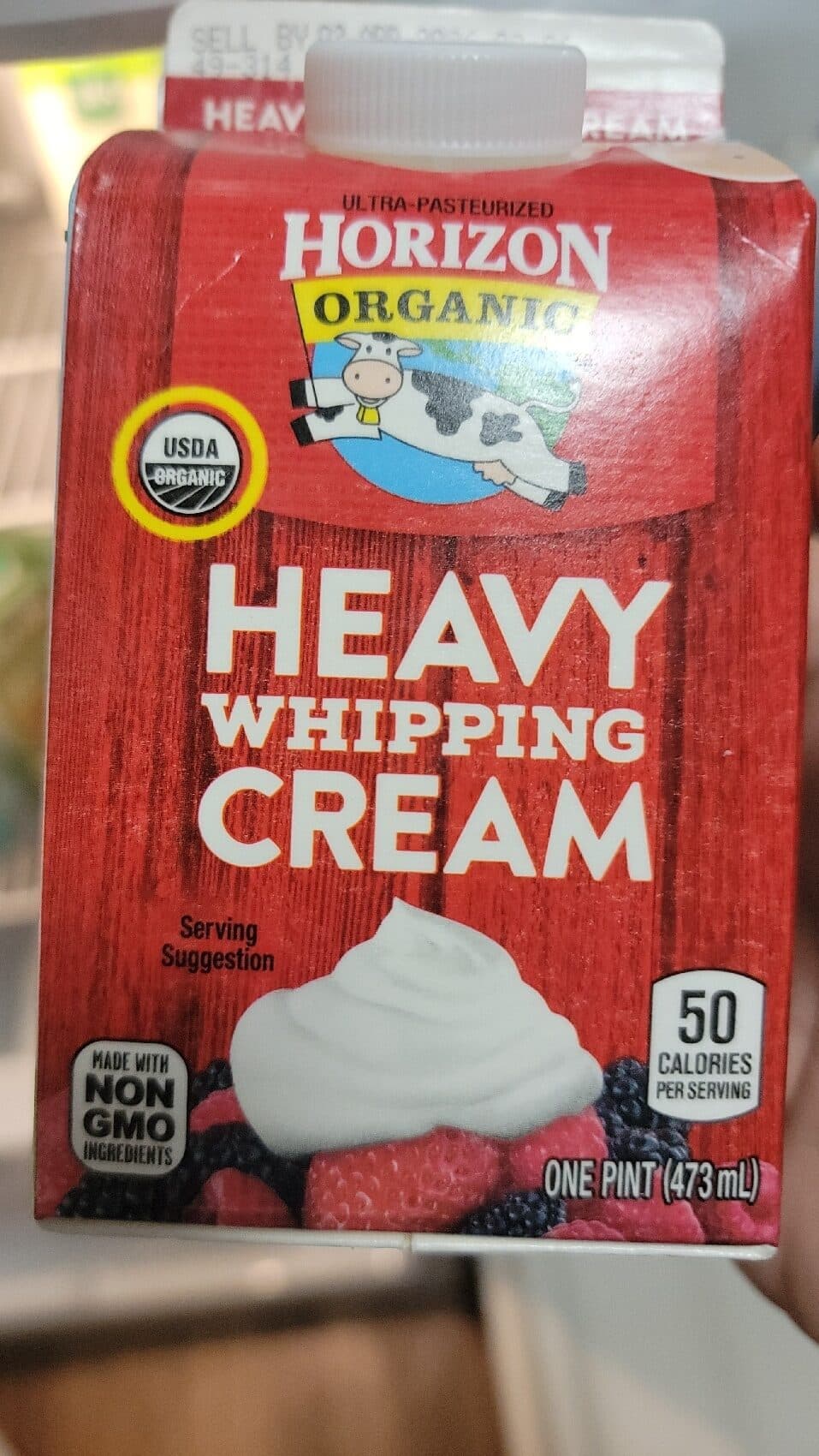 Horizon Organic Heavy Whipping Cream packshot