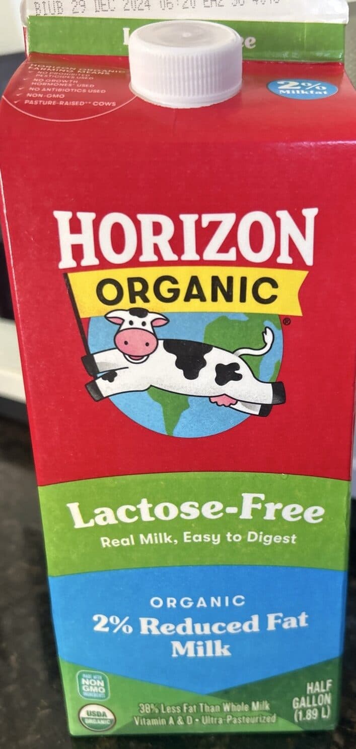 Horizon Organic Organic 2% reduced fat milk packshot