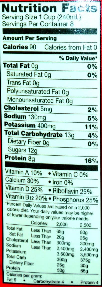 Horizon Organic Organic fat-free milk packshot