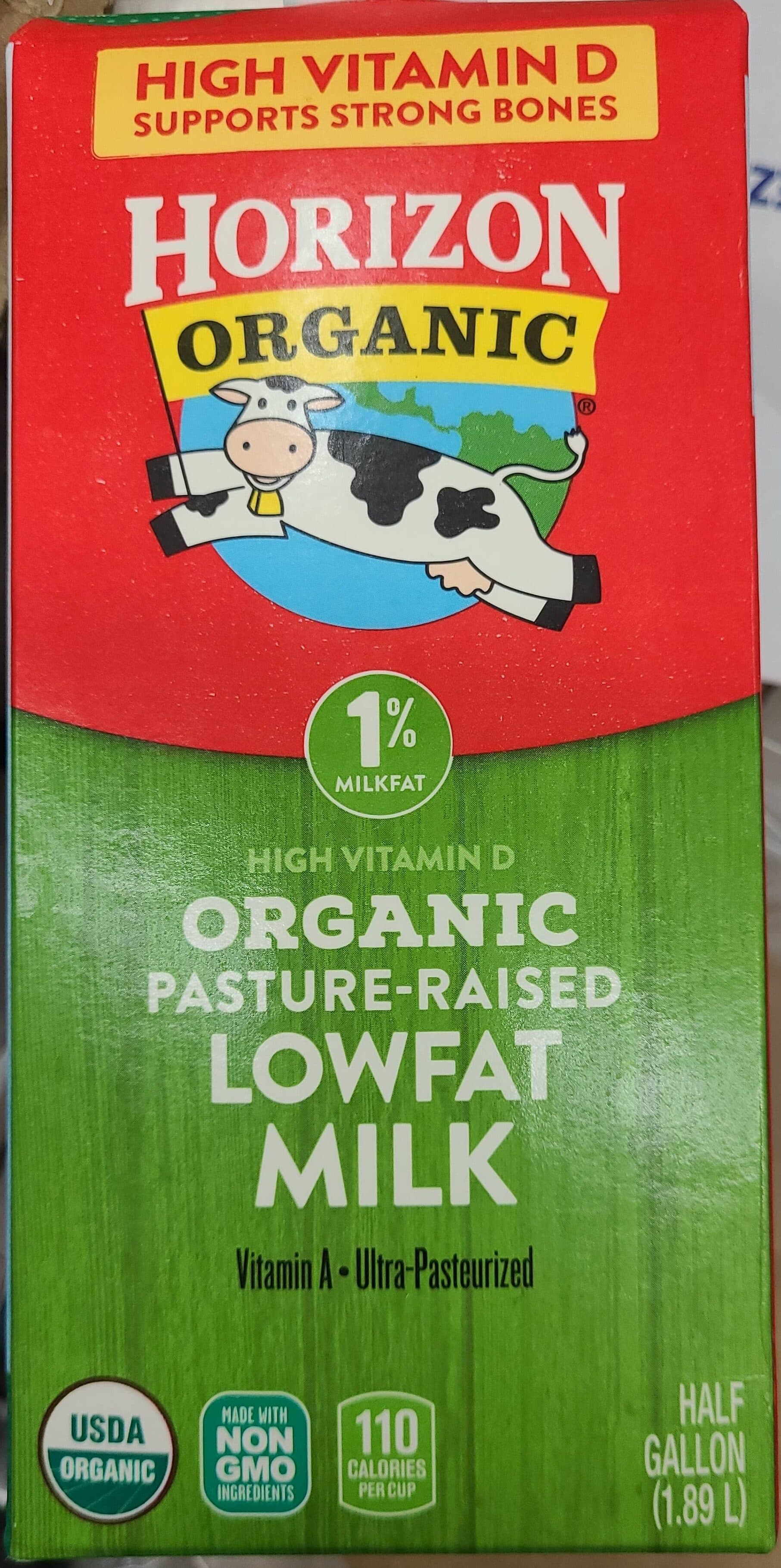 Horizon Organic Organic 1% Lowfat Milk packshot