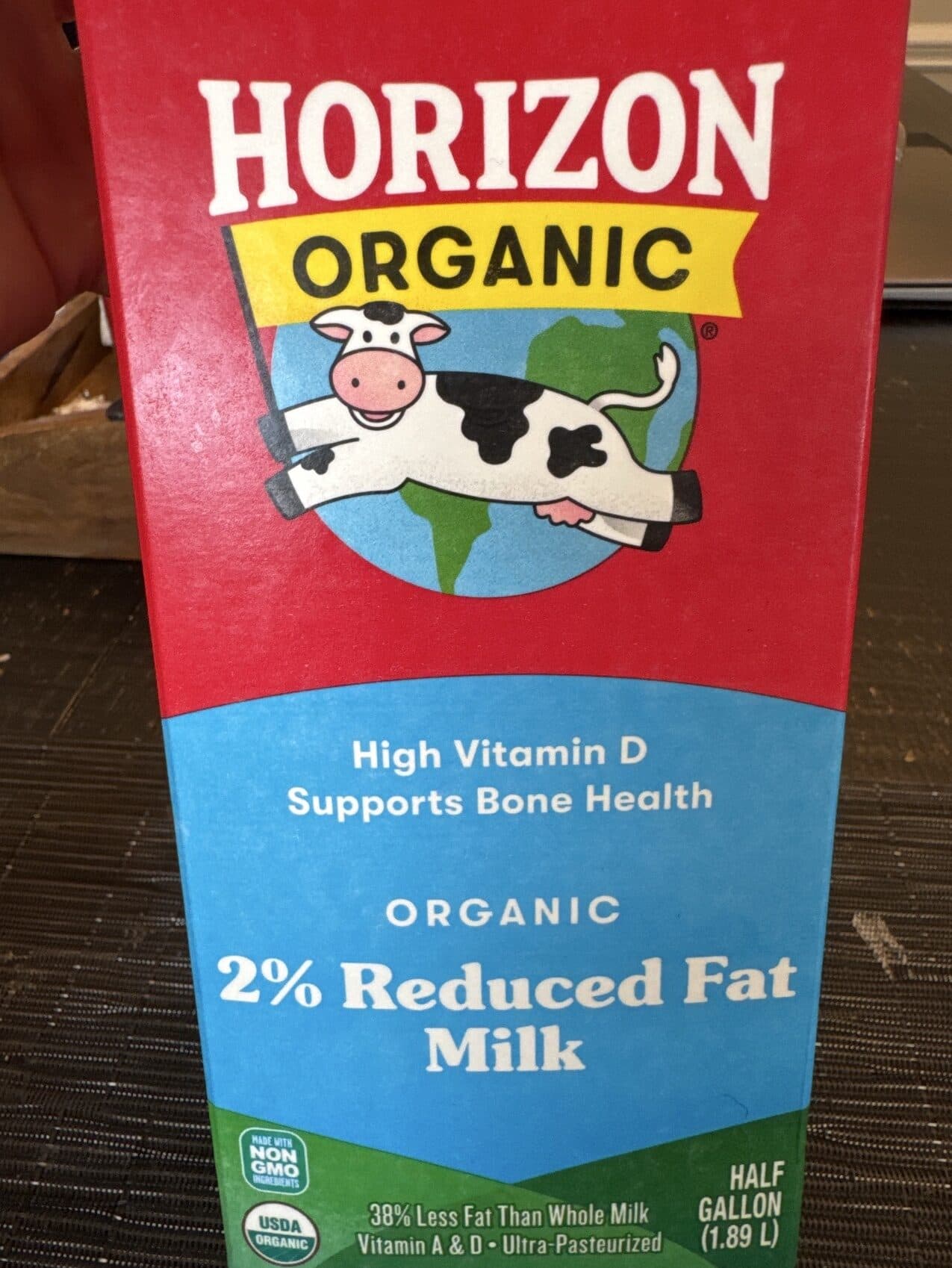 Horizon Organic 2% Reduced Fat Milk packshot