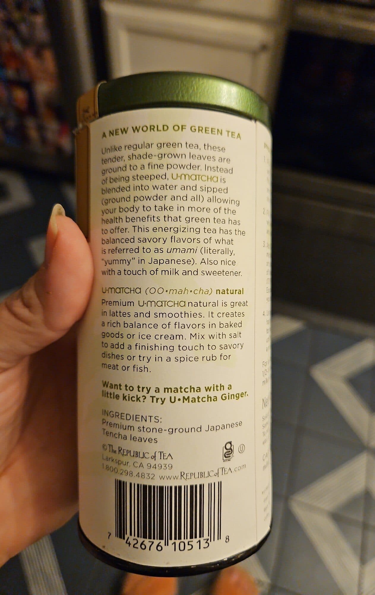The Republic of Tea U.matcha packshot