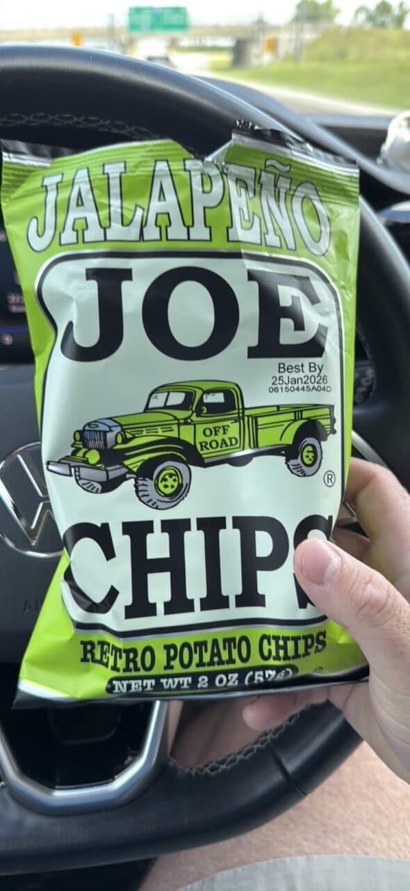Off Road Joe Jalapeño Joe Chips Retro Potato Chips packshot