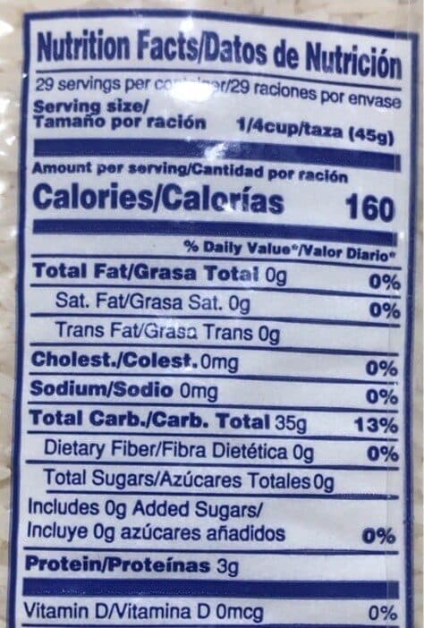 Rico Enriched long grain rice packshot