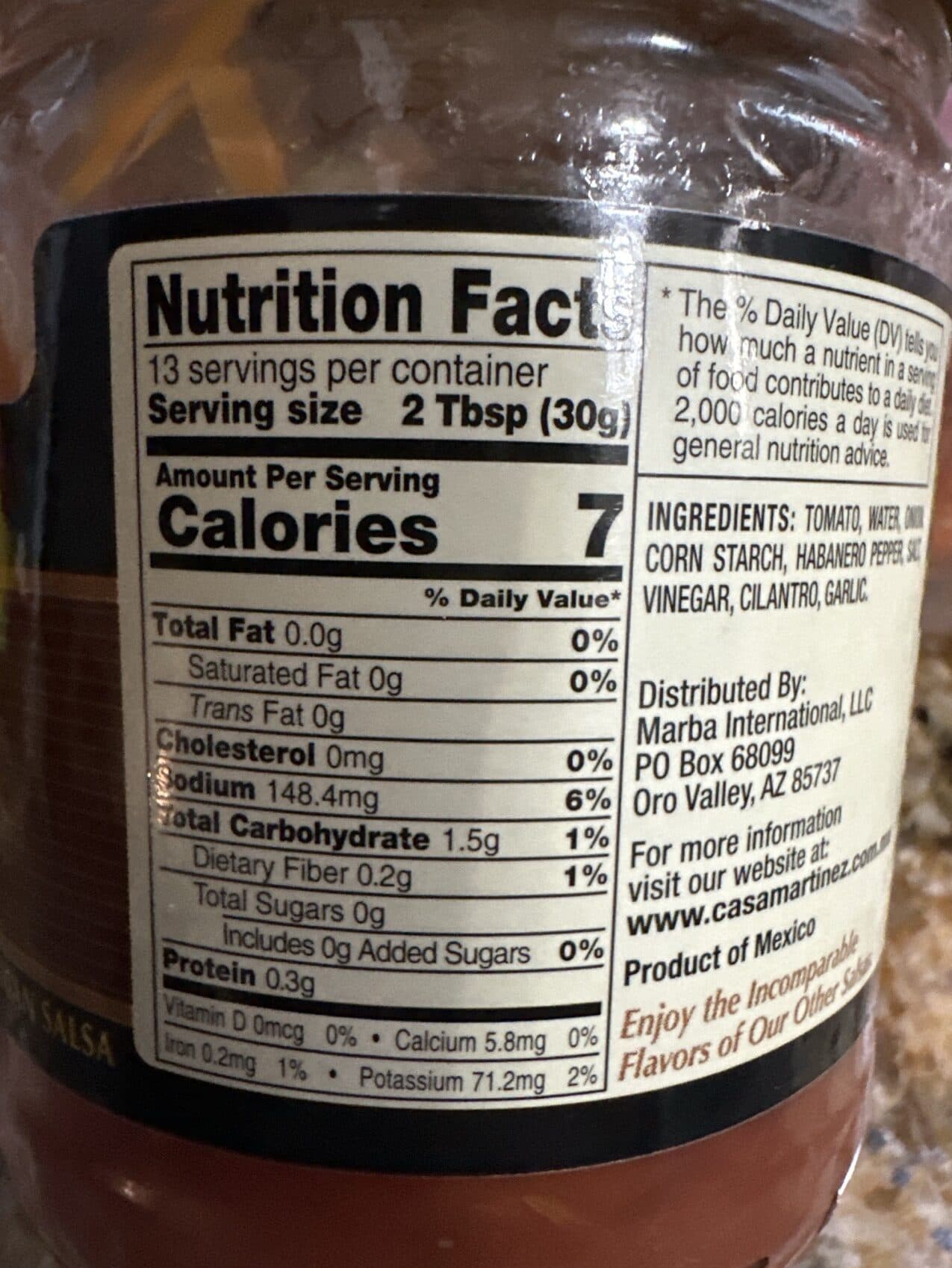 Casa Martinez Fire Roasted Salsa packshot