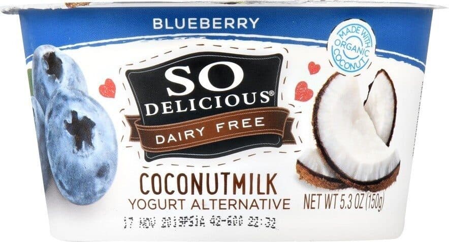So Delicious Dairy Free Coconutmilk Yogurt Alternative, Blueberry packshot
