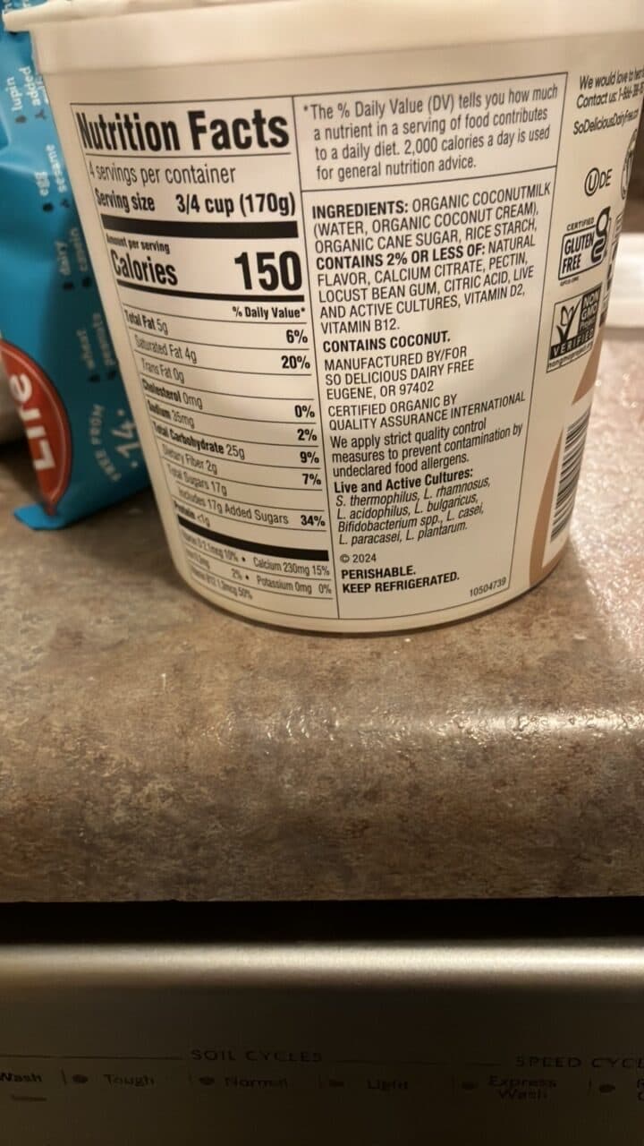So Delicious coconut yogurt alternative packshot