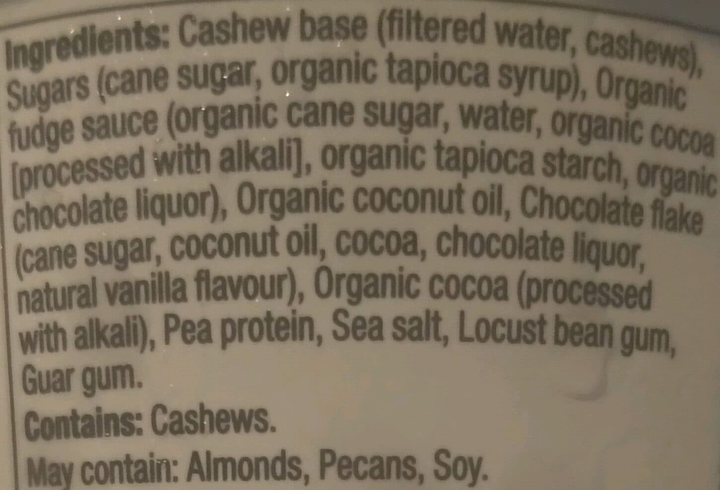 So Delicious Cashew Milk Non Dairy Frozen Dessert Dark Chocolate Truffle packshot