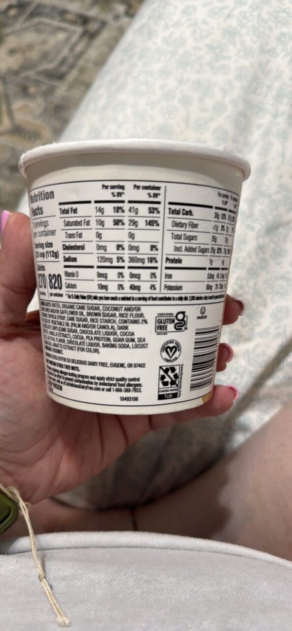 So Delicious Dairy Free cookie dough packshot