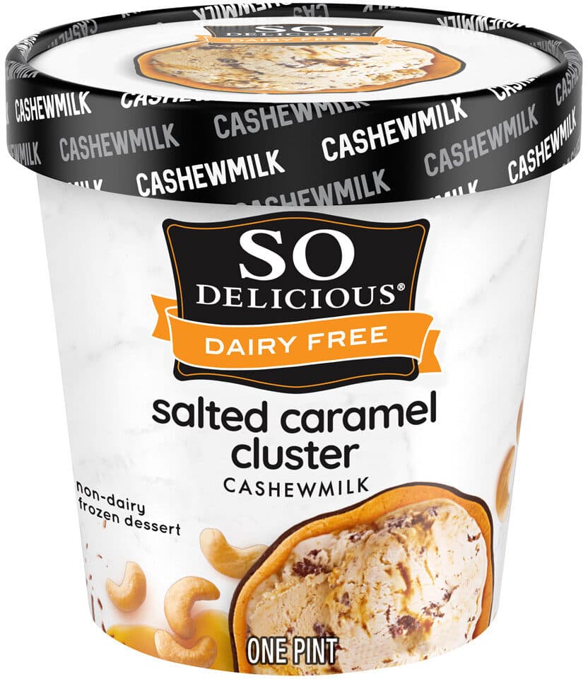 So Delicious salted caramel cluster packshot