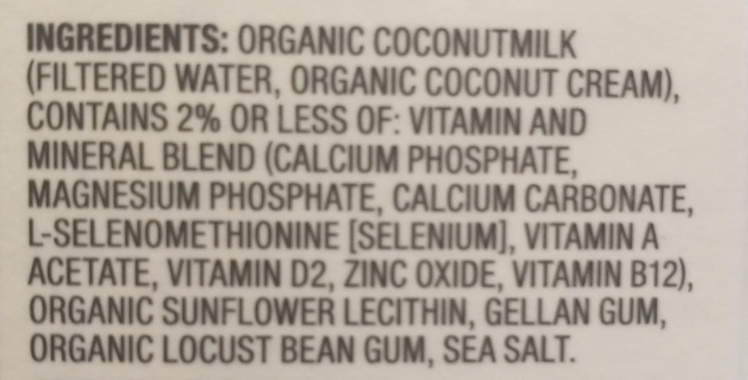 So Delicious Dairy Free Organic coconut unsweetened original packshot