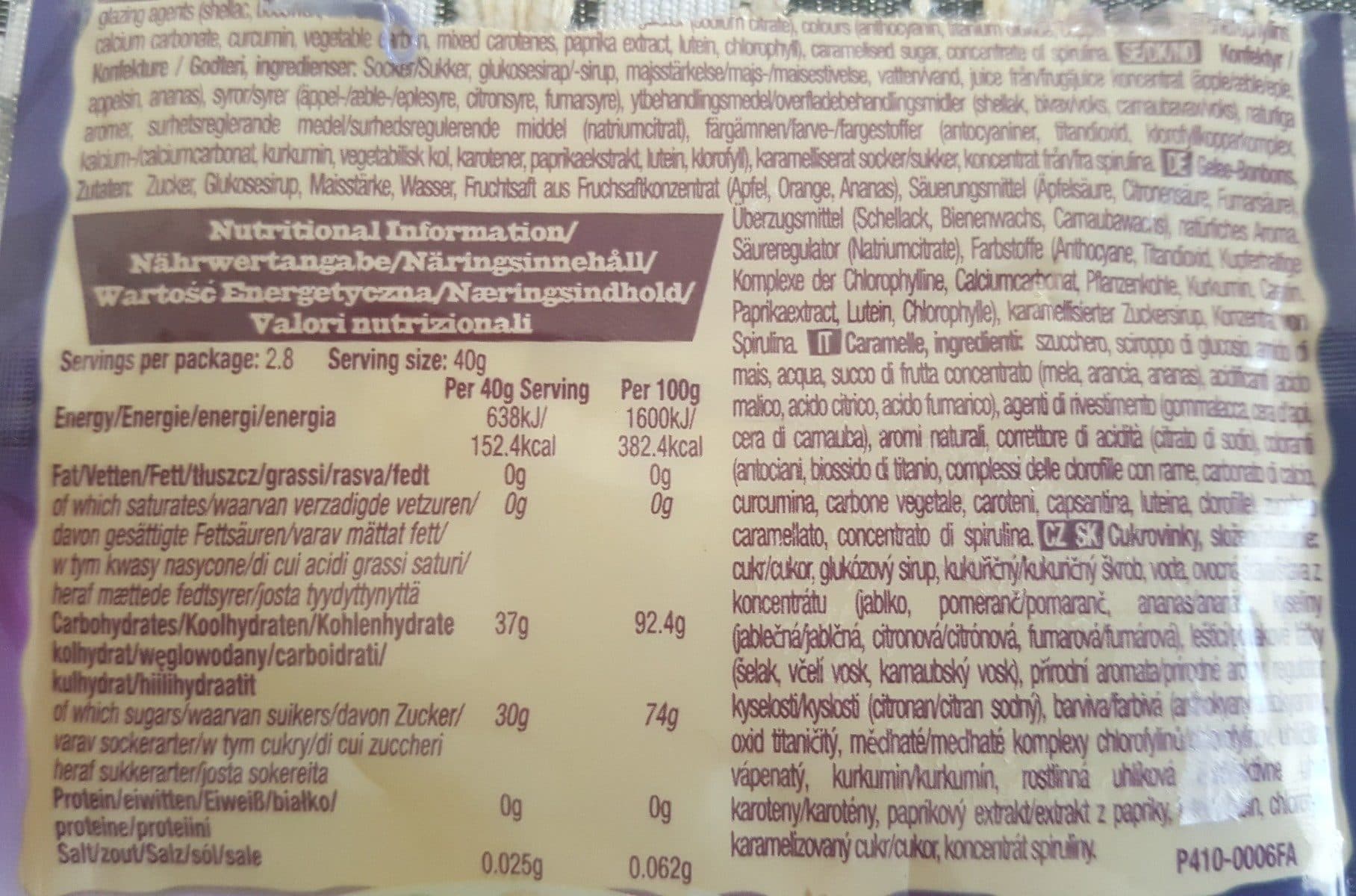 Open Food Facts Jelly Bean Gourmet Mix Pouch packshot