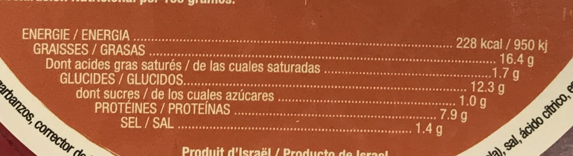 Strauss Houmous picanti au piment rouge packshot