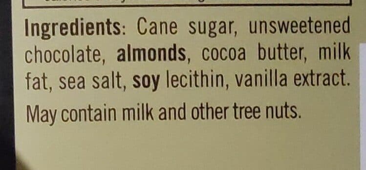 Ghirardelli Sea Salt Almond Dark Chocolate packshot
