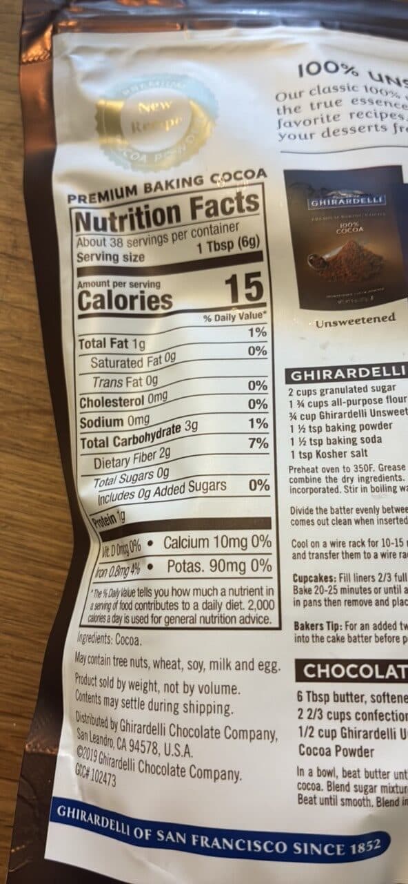 Ghirardelli Premium Baking Cocoa packshot